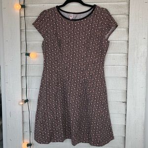 💸Bongo Graphic Print Stretch Cotton A-Line Dress